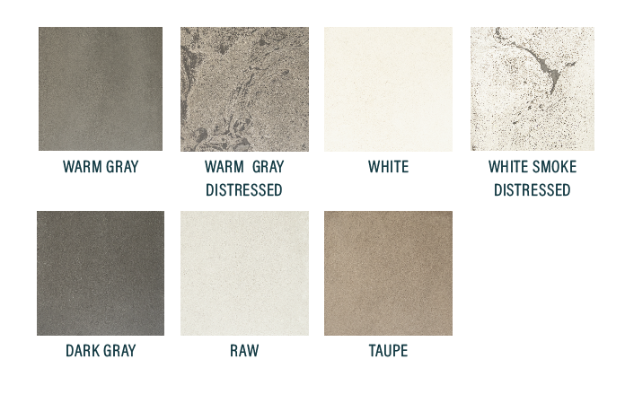 Concrete countertop color options