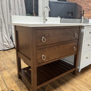 36’’ Studio Style Vanity with Quartz Countertop