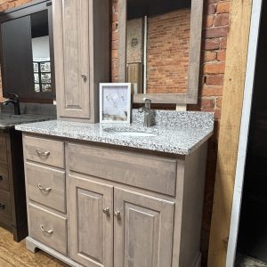 42’’ Southerland Vanity, Tower, Mirror, and Countertop Combo